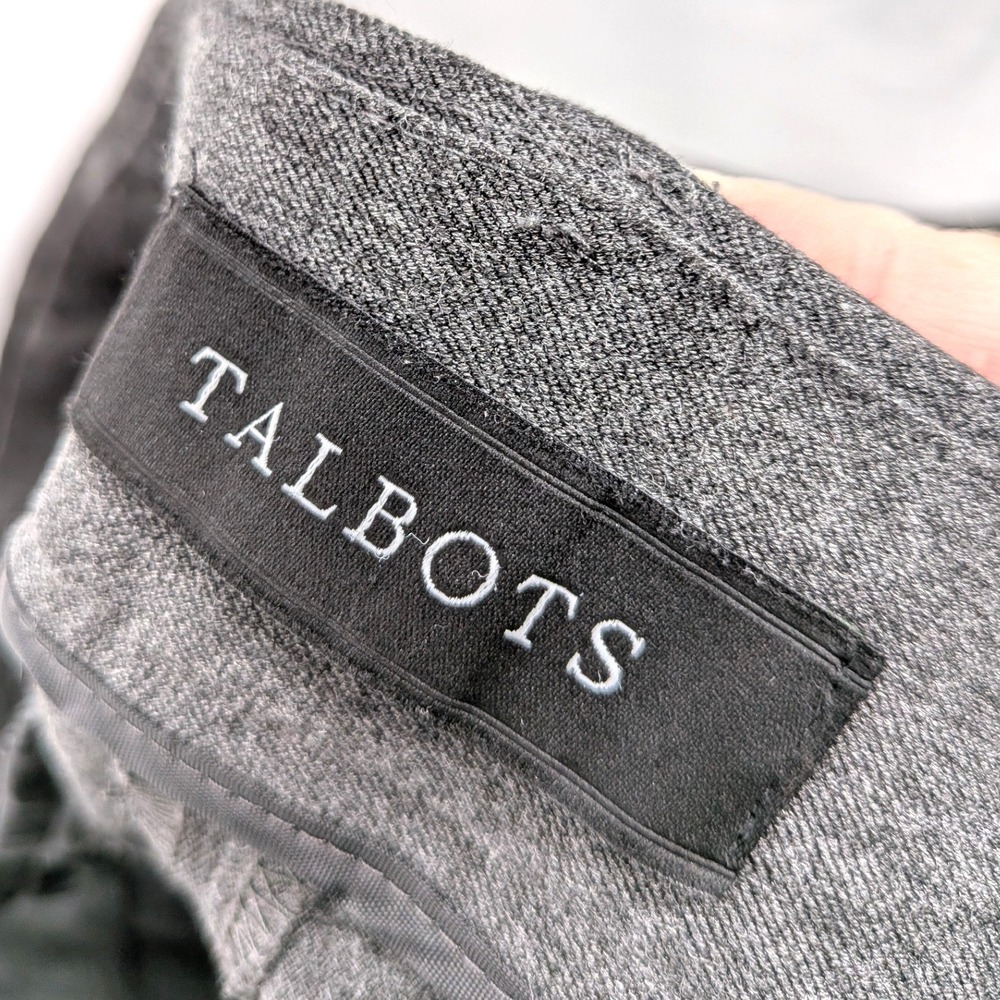 Talbots Barely Boot Dress Pants Gray Career Stretch Trousers Women's 8 - Picture 3 of 9